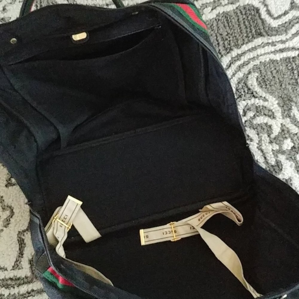 Gucci monogram Black Web Carry On duffle bag - Picture 15 of 15